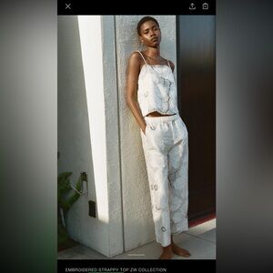 ISO - Zara 6895/053 - Embroidered Strappy Top & Pant ZW Collection
